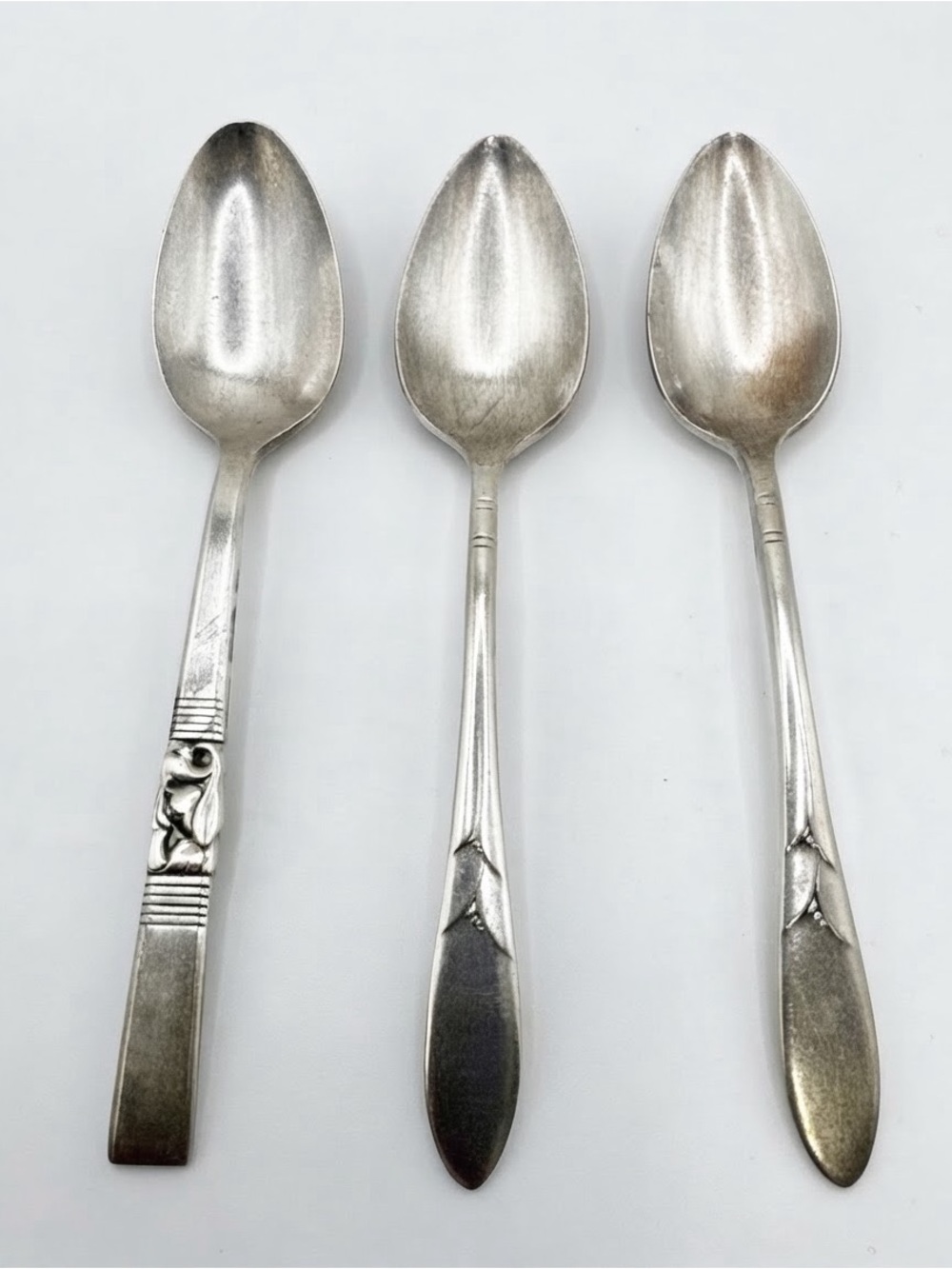 Lot of 3 Vintage Oneida Community Beverly Silverplated Teaspoons 1922 Pattern